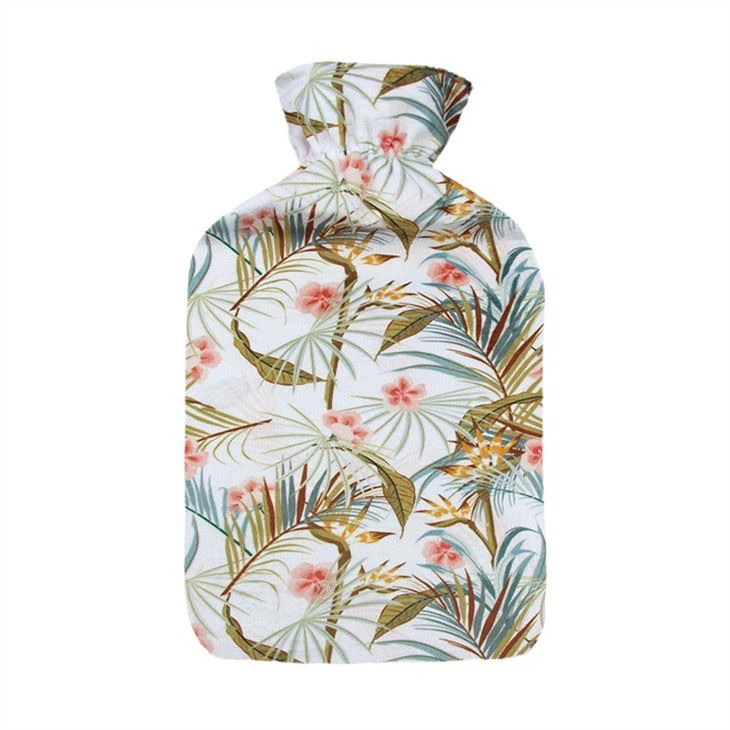 Rubber Hot Water Bottle With Fleece Cover