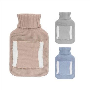 Πλεκτό κάλυμμα τσάντας ζεστού νερού χειρός