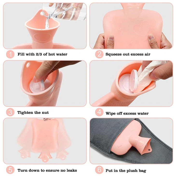 Mini Pvc Hot Water Bag Waist Cover